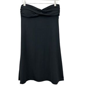 La Vie En Rose Aqua Black Swim Top Swim Cover Size Medium